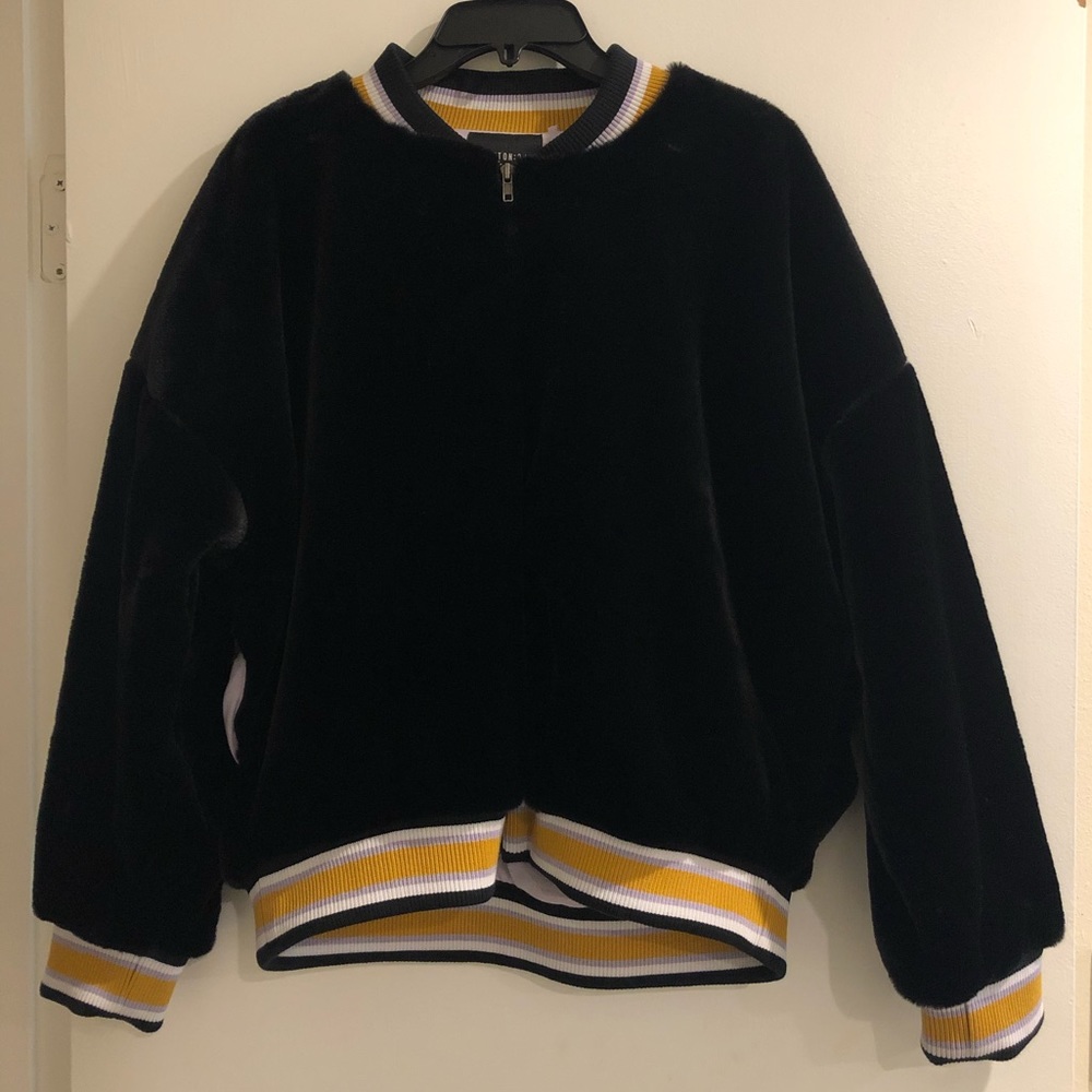 Beautiful/ stylish furry black sweater